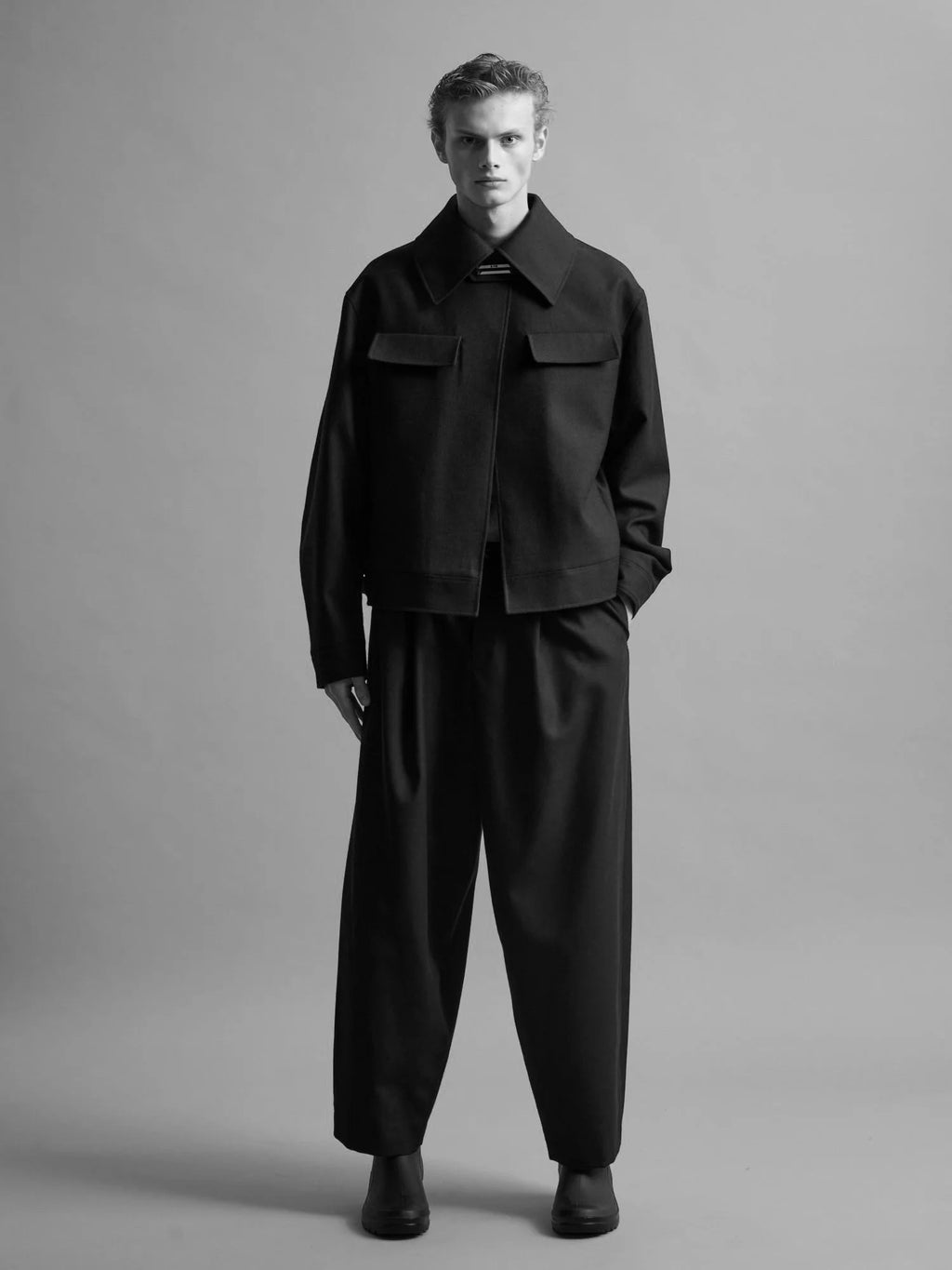 Athens Cashmere Flannel Adjustable Trousers