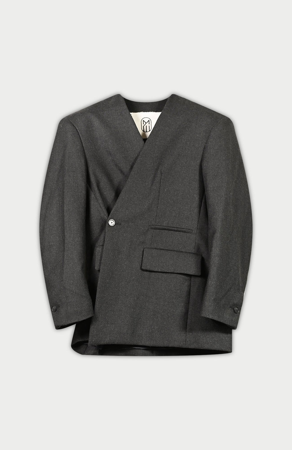 Avignon 400G Wool Collarless Blazer