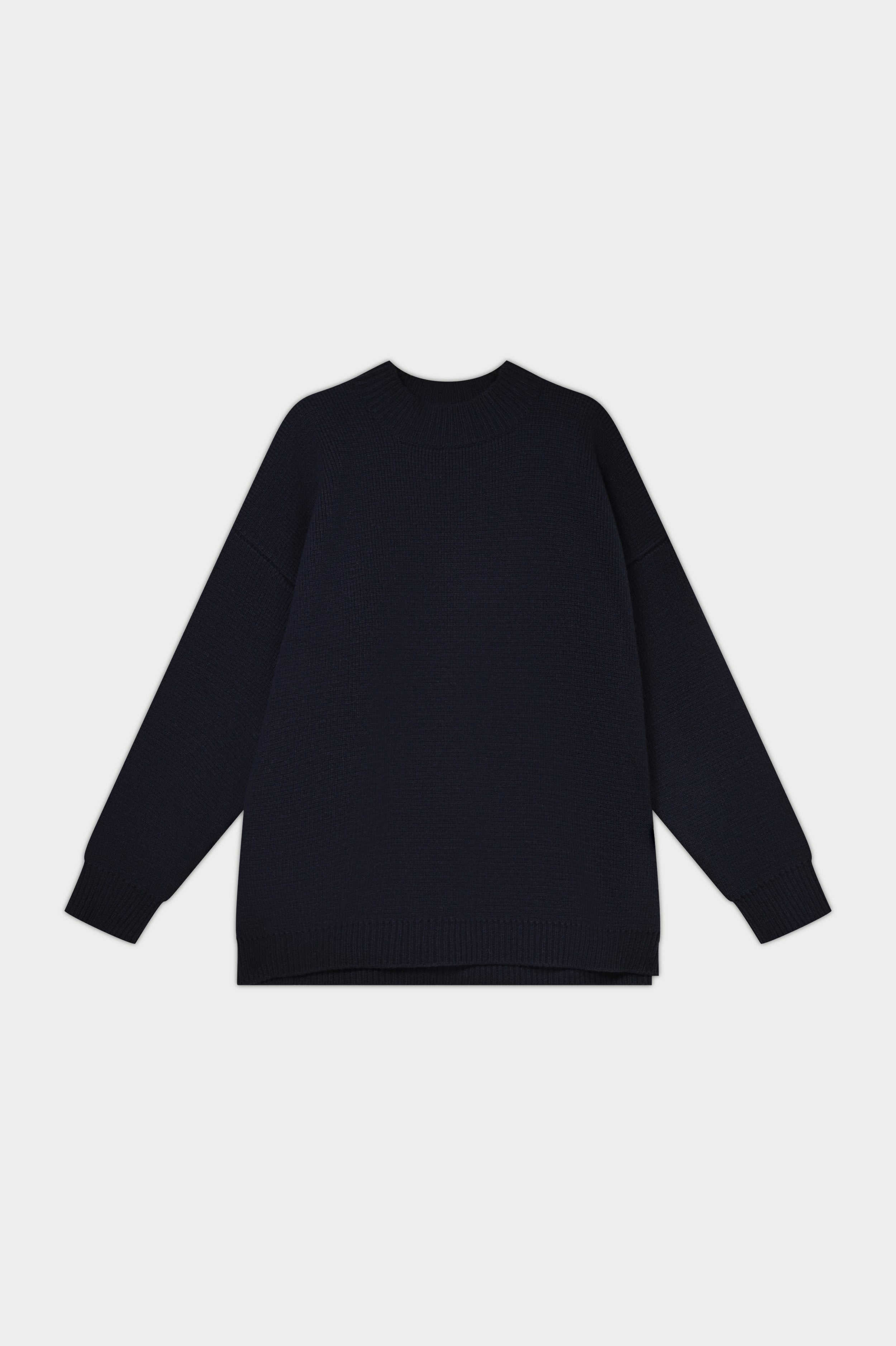 Alicante 800G Wool Round Collar Knit