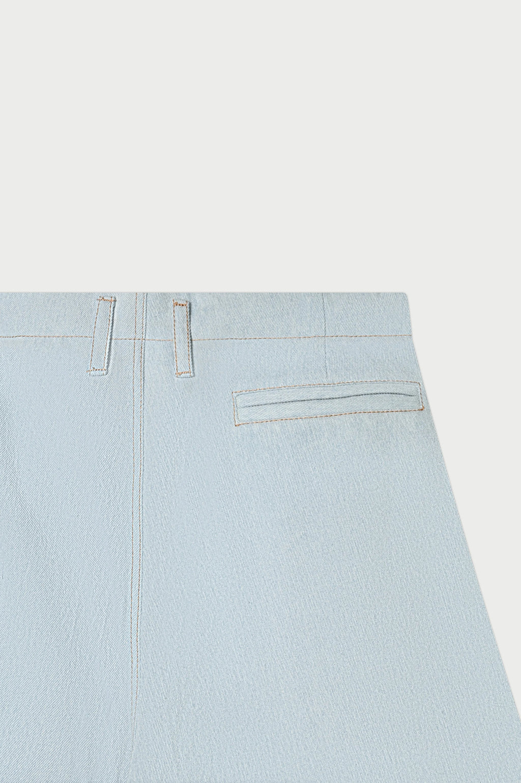 Babylon Adjustable Denim Bermuda Shorts