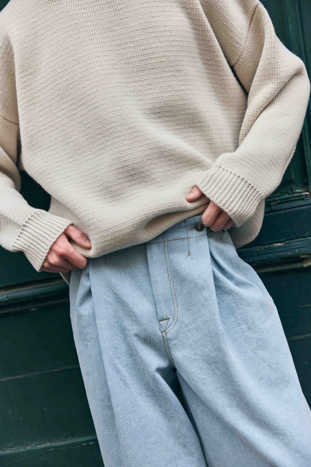 Athens Adjustable Denim Trousers