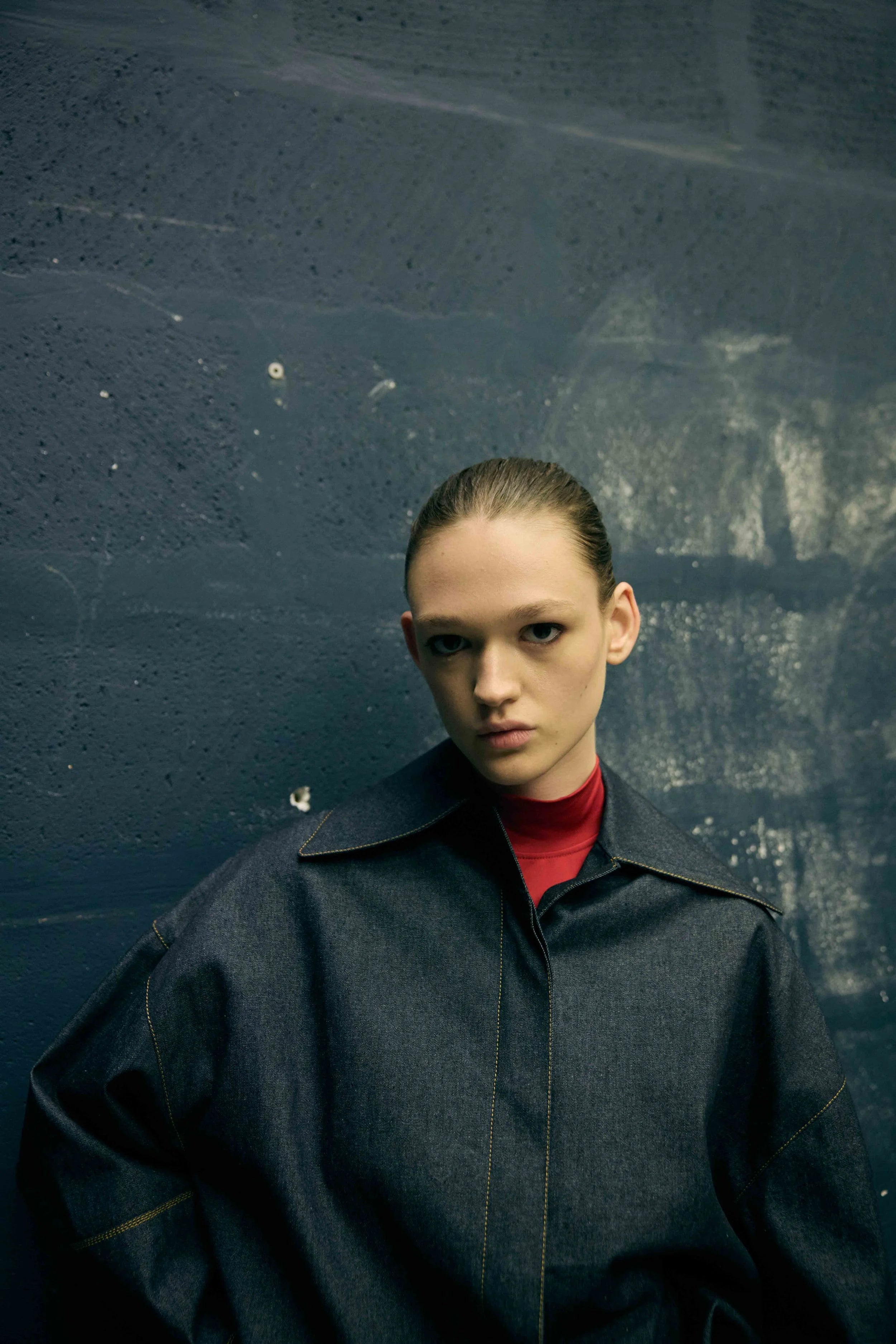 Chine Jacket - Denim & Electric